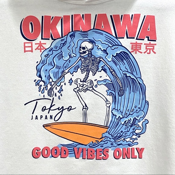 Okinawa good vibes only hoodie Clearance